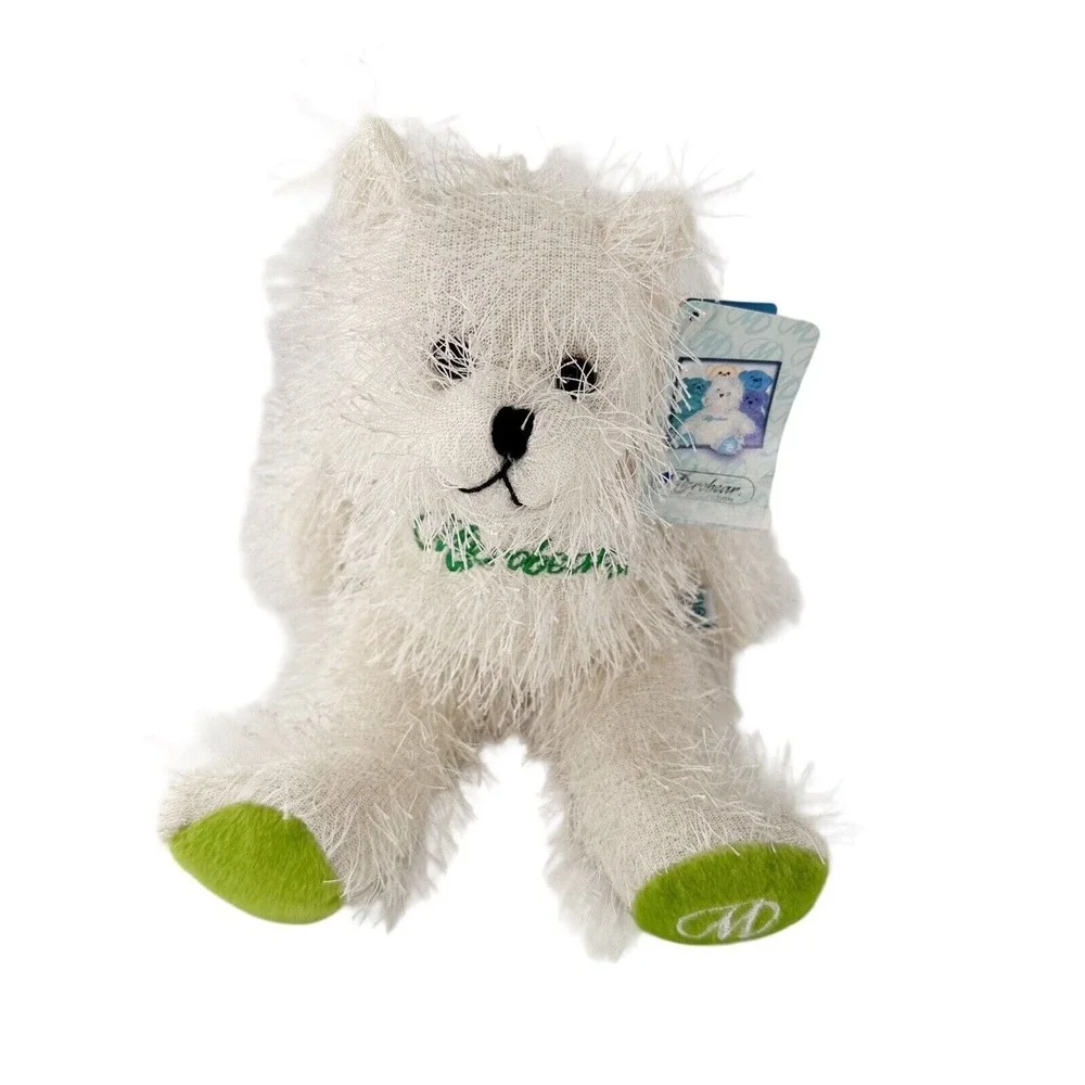 Microbear Collection White Plush Bear Jointed‎ Promotional Long Hair Toothpaste